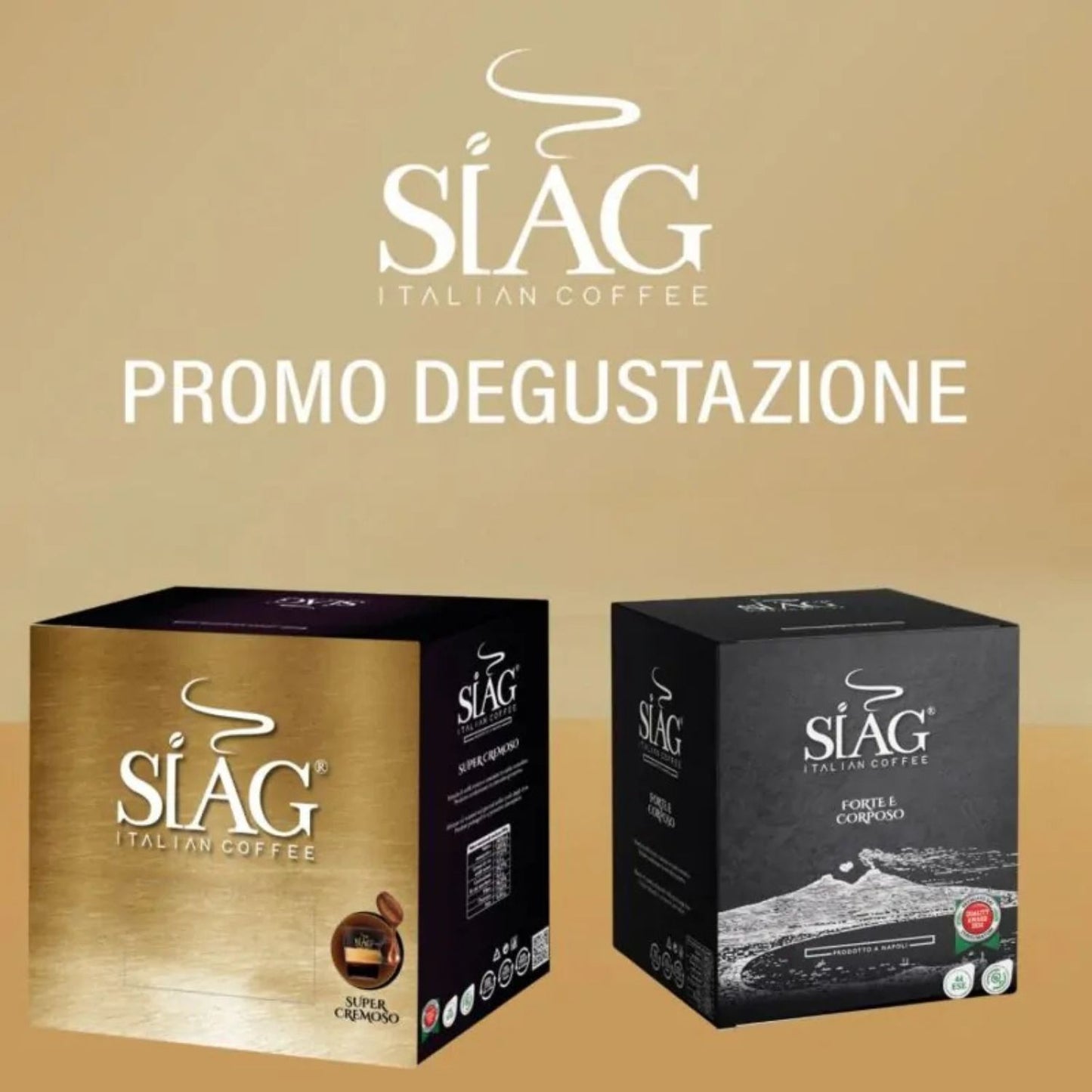 Siag Caffè PROMO DEGUSTAZIONE 50 cialde oro e 50 cialde nere con kit