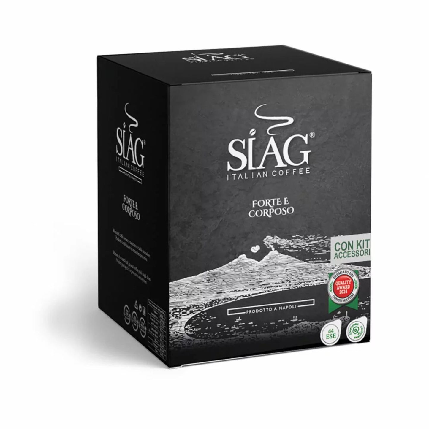 Siag Caffè 100 Cialde Nera con KIT Accessori