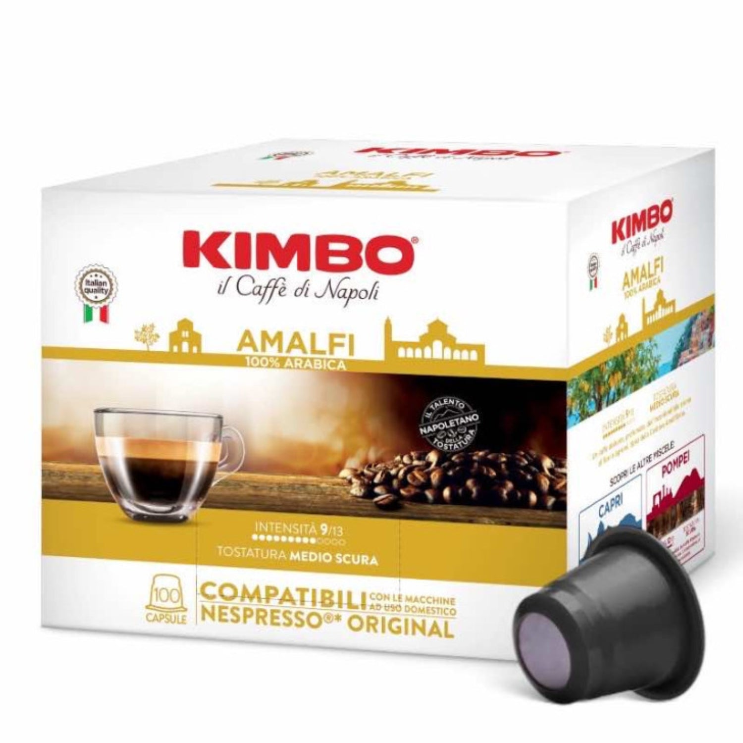 Kimbo Caffe Nespresso 100 Capsule AMALFI Arabica 100 Tazzulella.it — free download